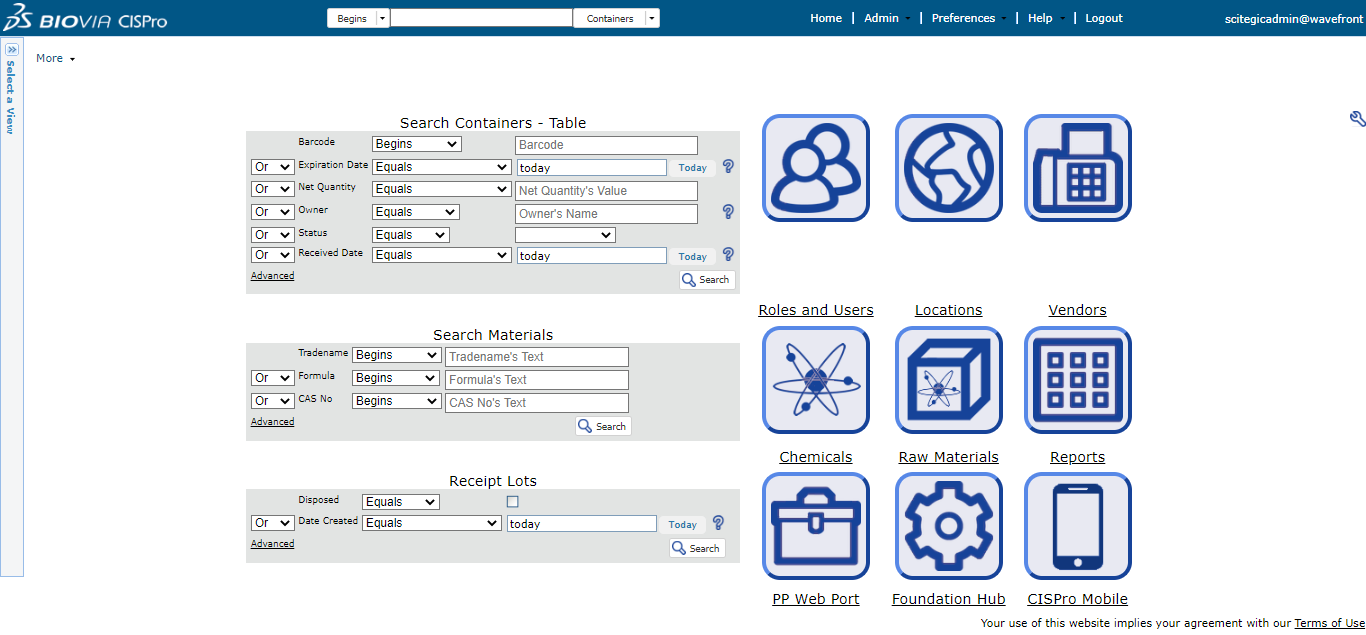 化学物質在庫管理システム / BIOVIA CISPro 株式会社ウェーブフロント Wave Front Co.,Ltd.s